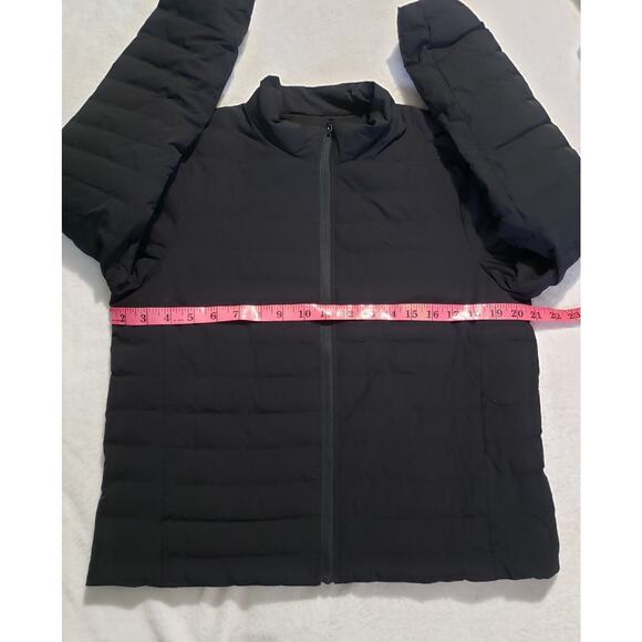 Ecru 100% Duck Down Padded Jacket Women's Medium Black Full Zip Lightweight - Picture 7 of 8